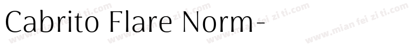 Cabrito Flare Norm字体转换